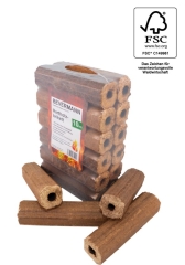 Hartholzbrikett mit Loch 10 kg, Pini Kay